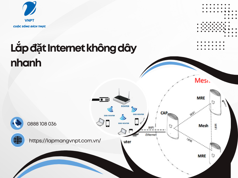 Lắp đặt Internet không dây nhanh