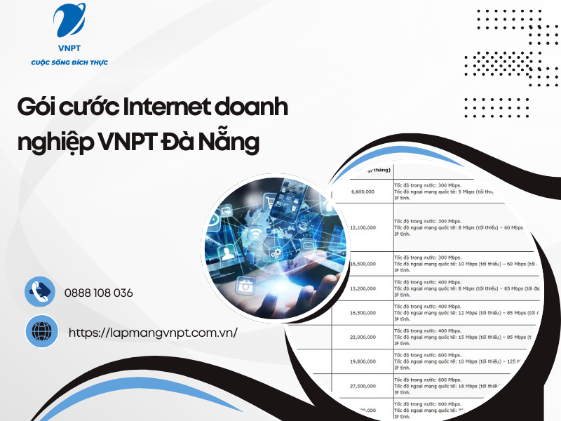 gói cước Internet doanh nghiệp VNPT Đà Nẵng
