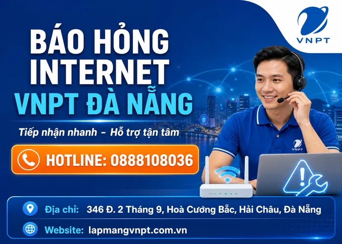 báo hỏng internet vnpt đà nẵng